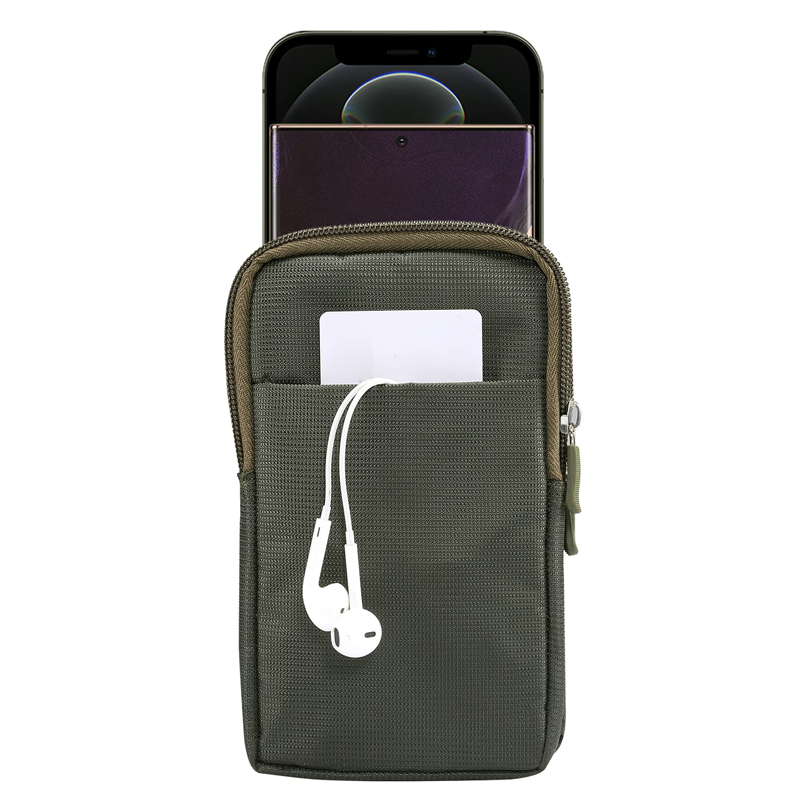 Cellulari Borsello Marsupio Cintura Uomo Verde, Sacchetto Porta Cellulare, 6.9 Uomo Borsa Clip da Cintura per Cellulari Custodia Piccola Borse da Cintura Borsetta Borsello Cintura da Corsa per Uomo