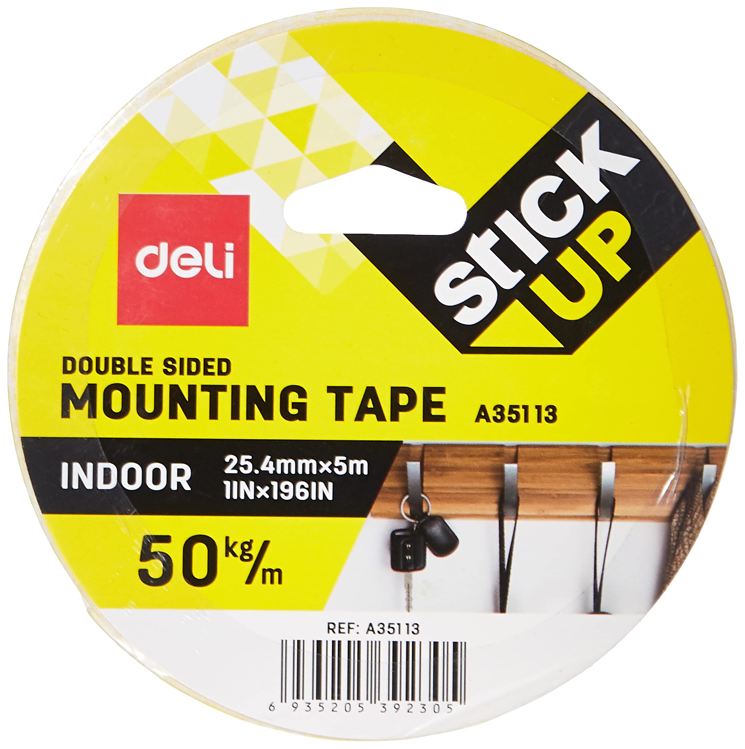 deliMounting Double Sided Tape, 5 Meter Length X 25 mm Width