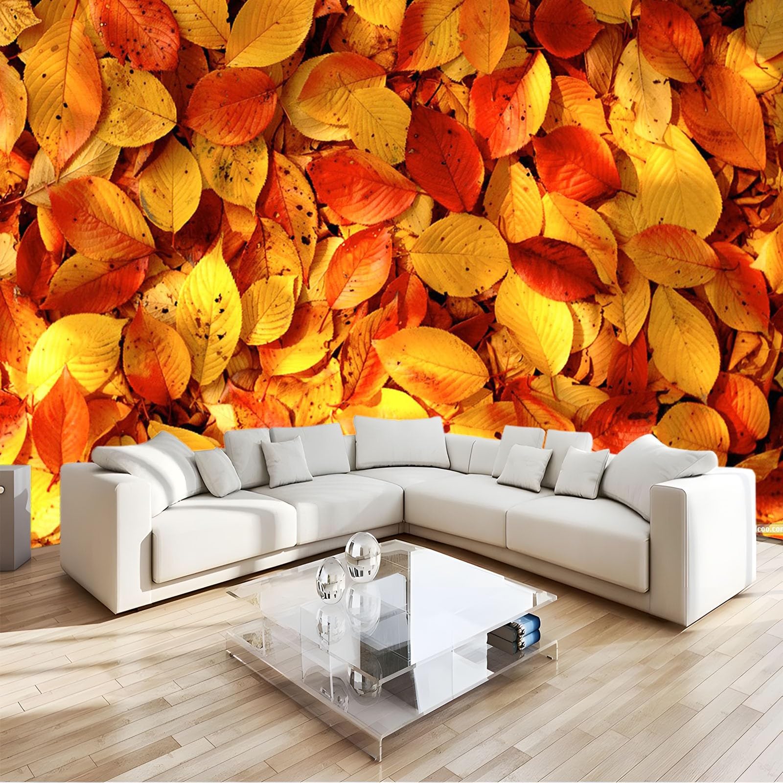 Amazon | 壁画 壁紙 350 x 256 cm 紅葉 壁画3D寝室リビング