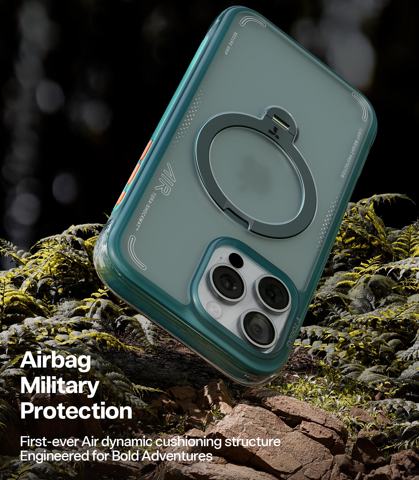 Amazon.com: TORRAS Ostand Q3 Air for iPhone 16 Pro Case 6.3'' with