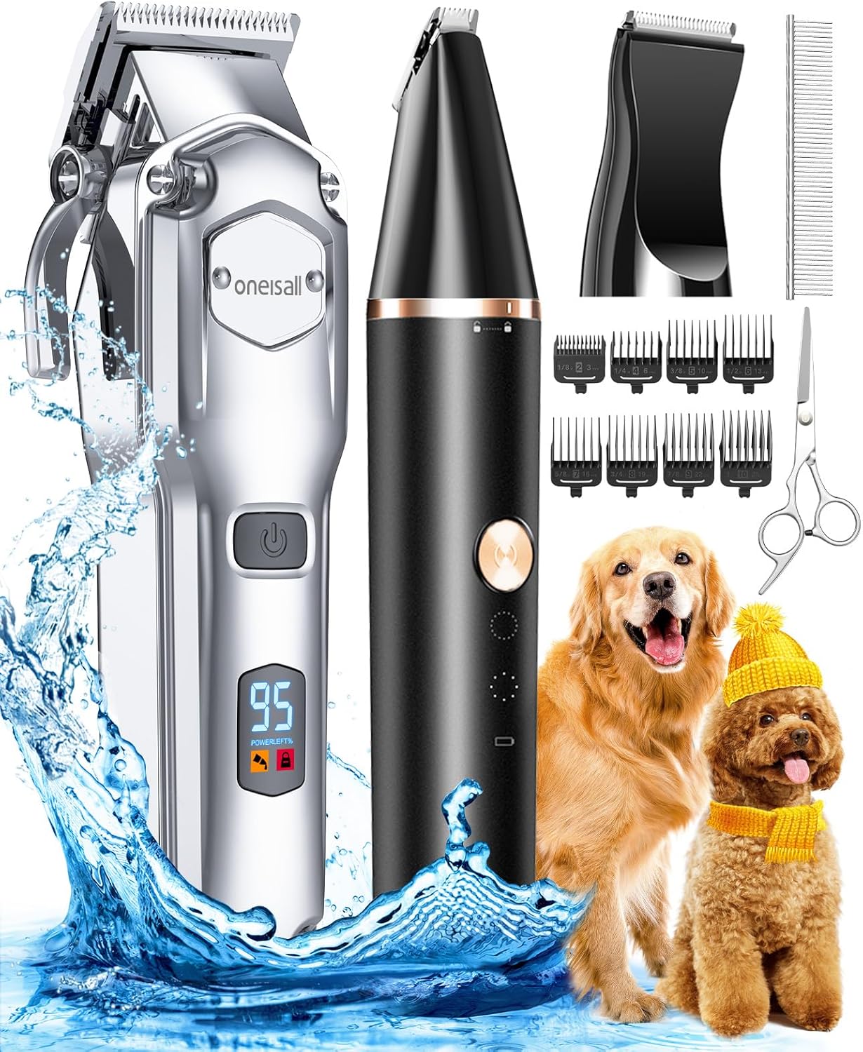 oneisall Dog Grooming Kit for Heavy Thick Hair