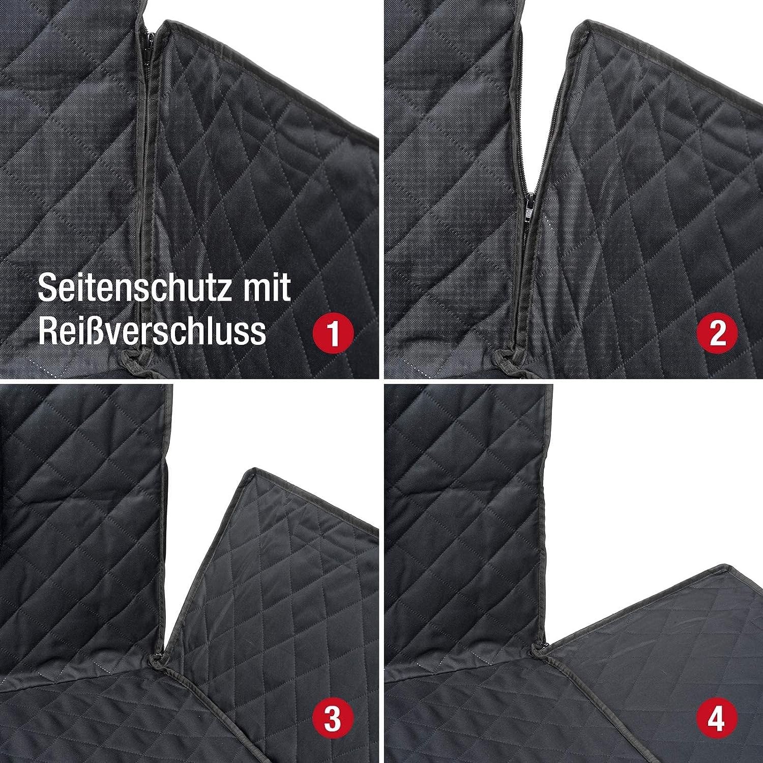 JAMAXX Auto Kofferraum XXL Schondecke für SUV Kombi Extra-Lang 225cm Seitenschutz Hunde-Decke Wasserdicht