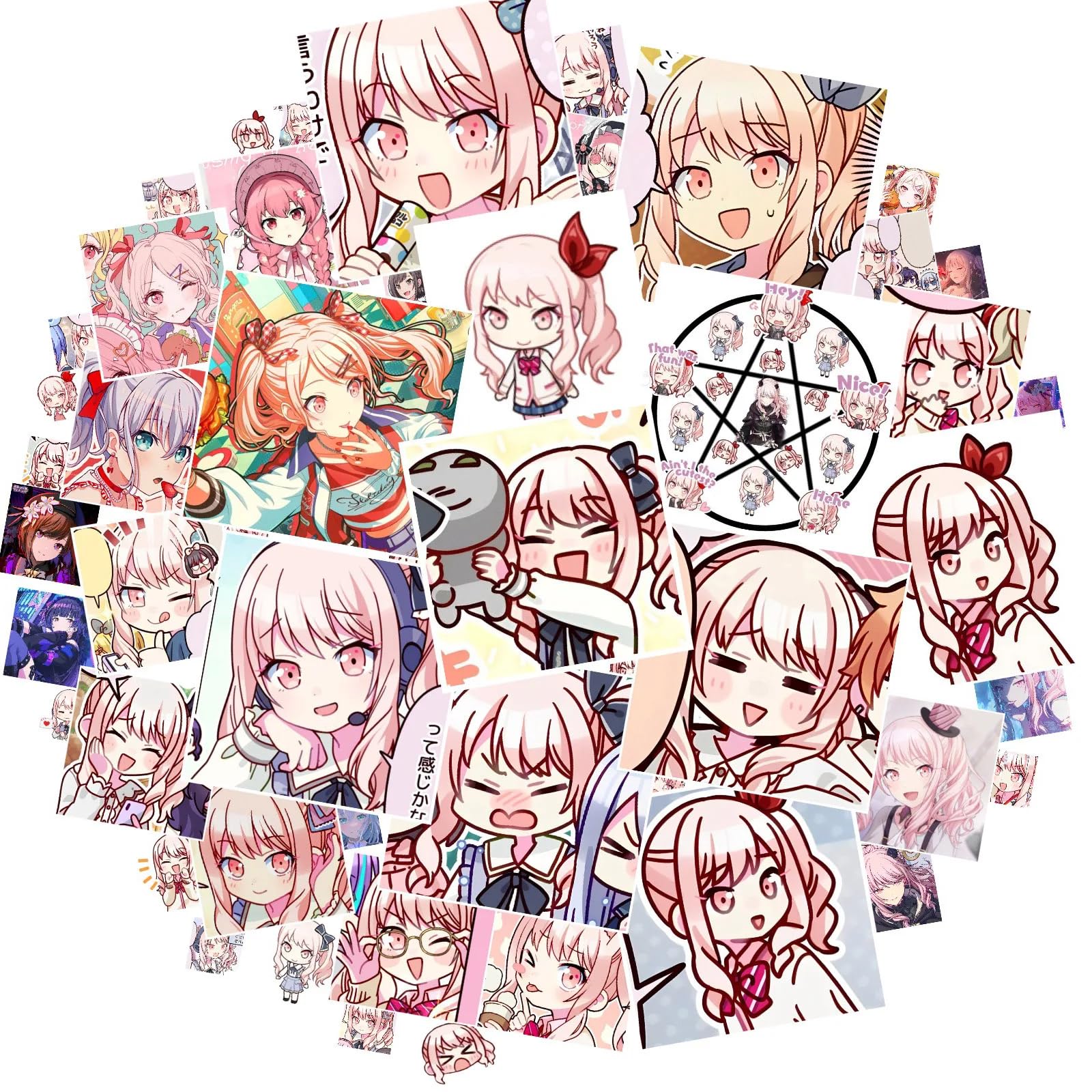 50PCS Akiyama Singer Mizuki Cartoon Stickers Comic Waterproof Graffiti Vinyl Decals Laptop Toy Kid Gifts