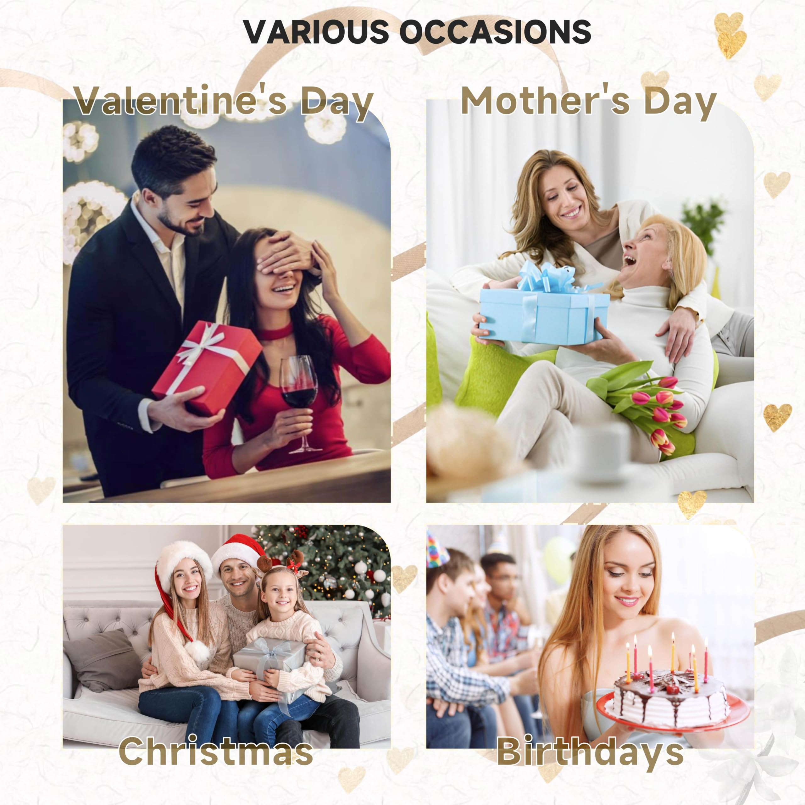 Einmachglas-Kerzen, Vanilleduft, Soja-Kerzen, Großpackung für Stressabbau und Entspannung, tolles Gastgeschenk für Hochzeit, Weihnachten, Einweihungsgeschenk (Gold, Milchglas, Vanille, 24 Stück