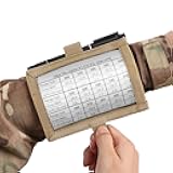 VOTAGOO Tactical Armband Sleeve Storage Kit QB Wrist Map Holder Arm Pouch DOPE Card Holder for Shooting Rescue Surveillance and Field Measurements