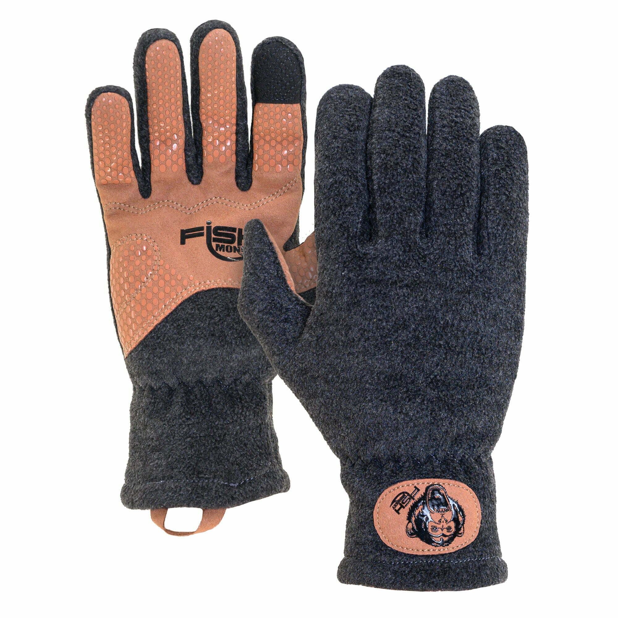 Fish Monkey Guantes de Pesca Unisex de Forro Polar, Talla S, Multicolor