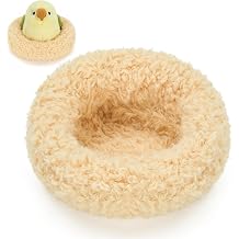 Ditucu Small Birds Nest Plush Cute Soft 6.7 inch Bird Stuffed Animal Realistic Birdhouse Toys Gifts for Kids