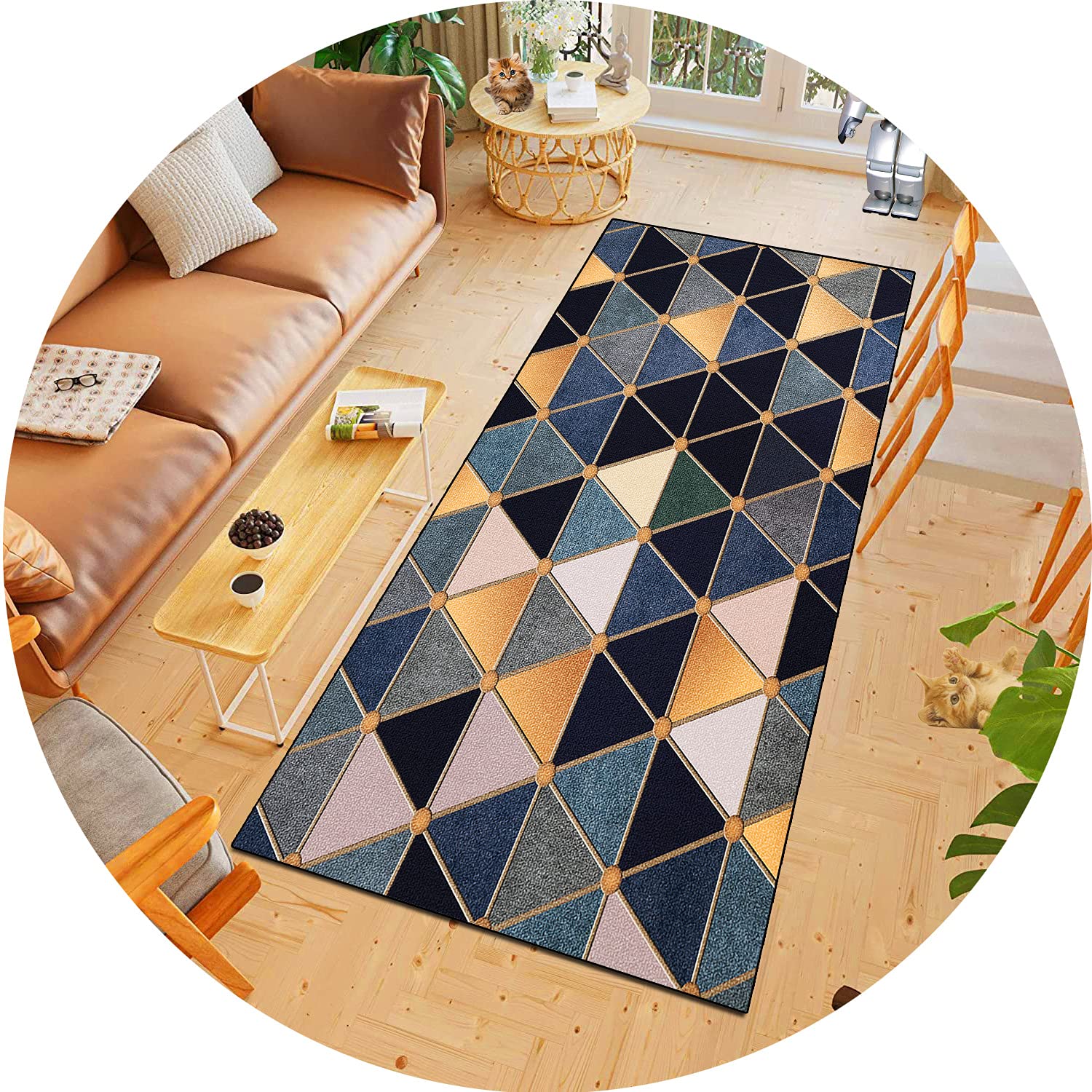 Tapis antidérapant de cuisine 110x240 cm durable et facile à nettoyer