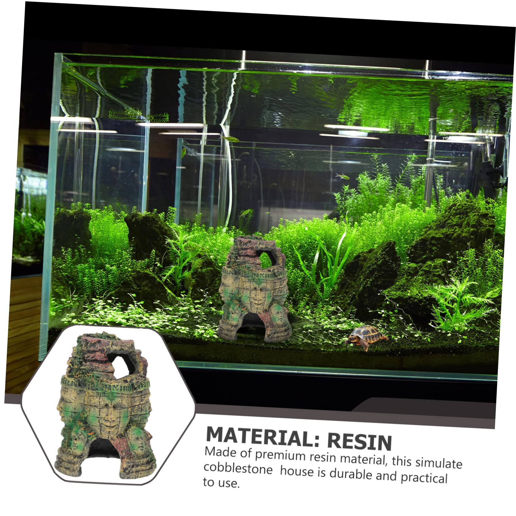 DOITOOL Decoración de Caja de Reptiles Escondite para Reptiles Decoración Natural para Terrarios Cueva de Terrario Accesorio para Doméstico