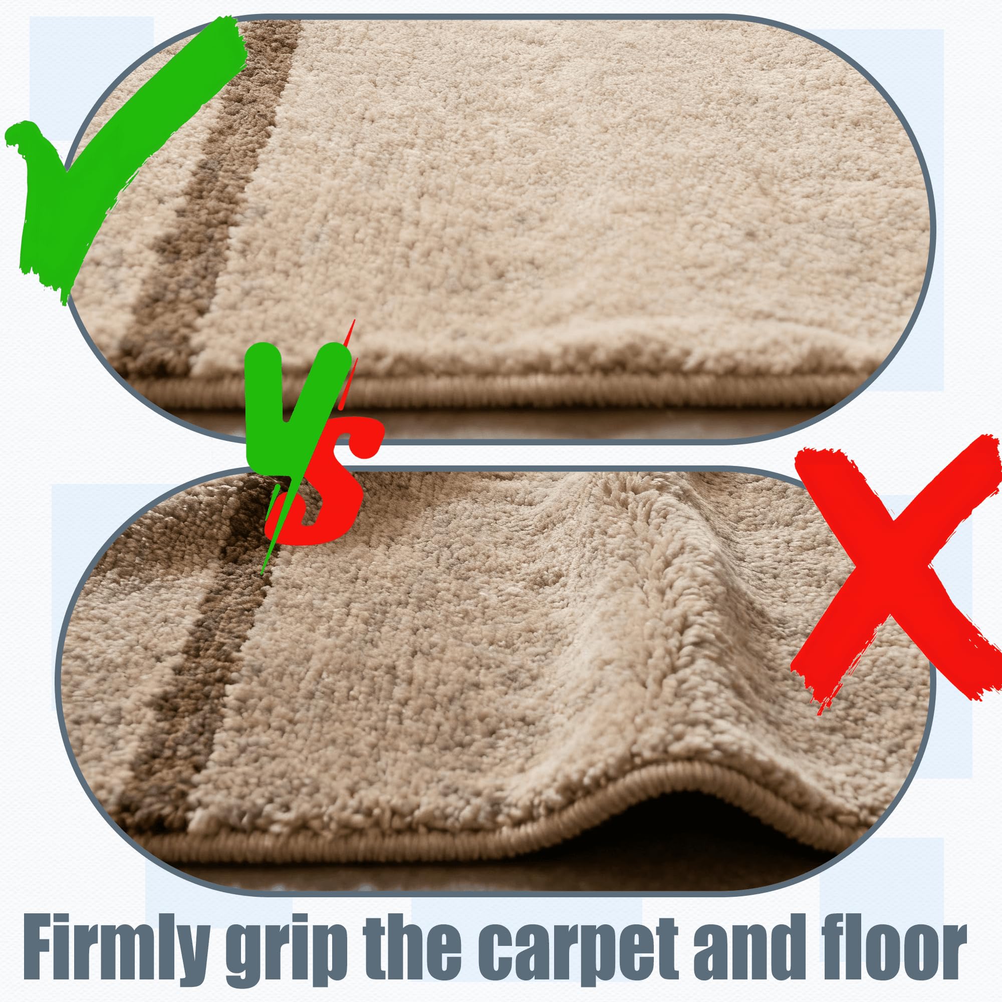 Rete Antiscivolo 200 x 200 cm Antiscivolo e Protezione Ferma Tappeto Tagliabile per Tappeti Parquet Scendiletto Cucina Auto Tampone Scaffali Lavabile, bianco