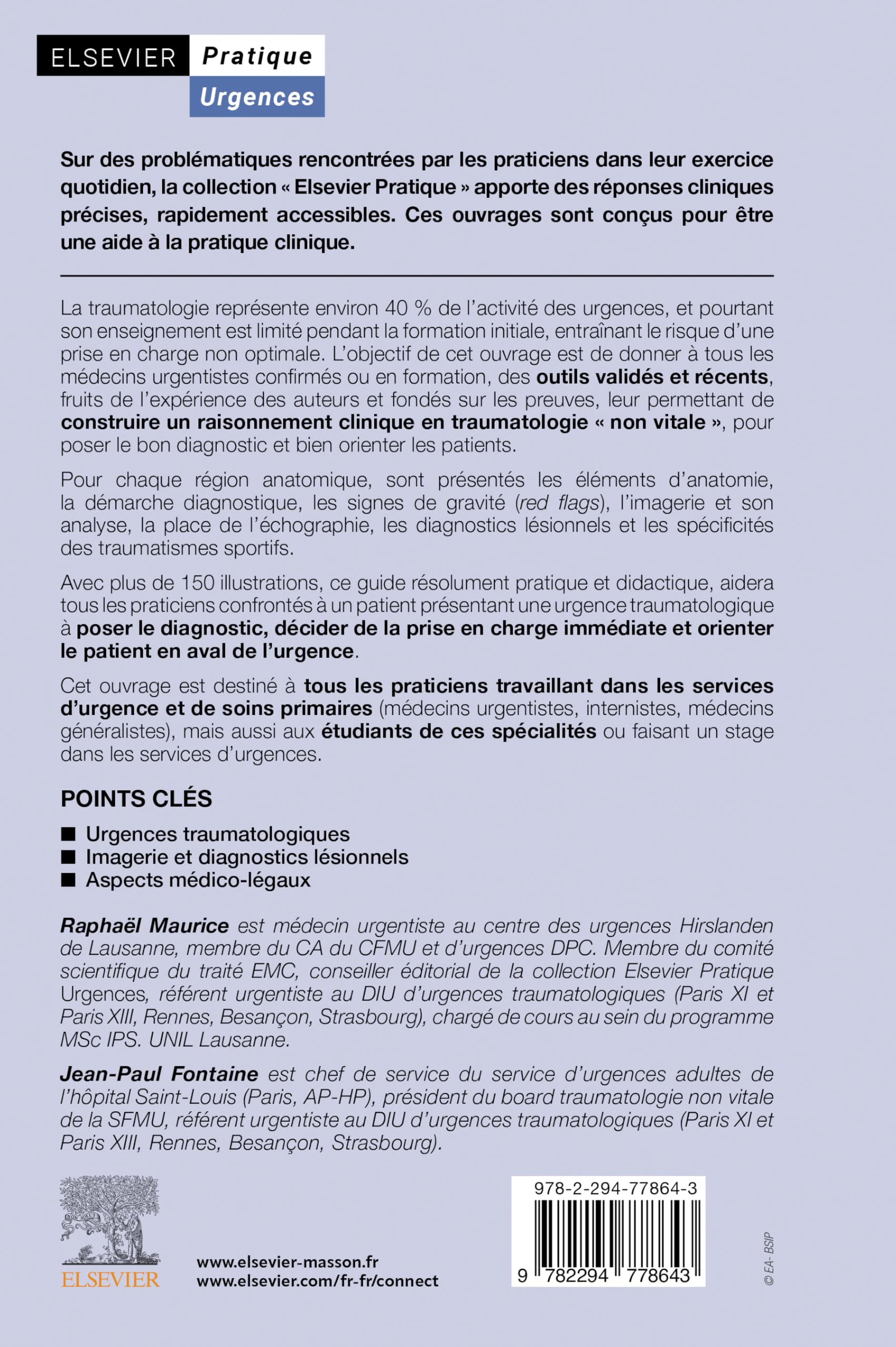 Guide de traumatologie en médecine d'urgence