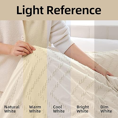 Miniatura 4 de Yirddeo Juego de edredón, ropa de cama tamaño queen, de 3 piezas, diseño bohemio, forma en V, mullido, ligero, neutro, para casa de campo (1