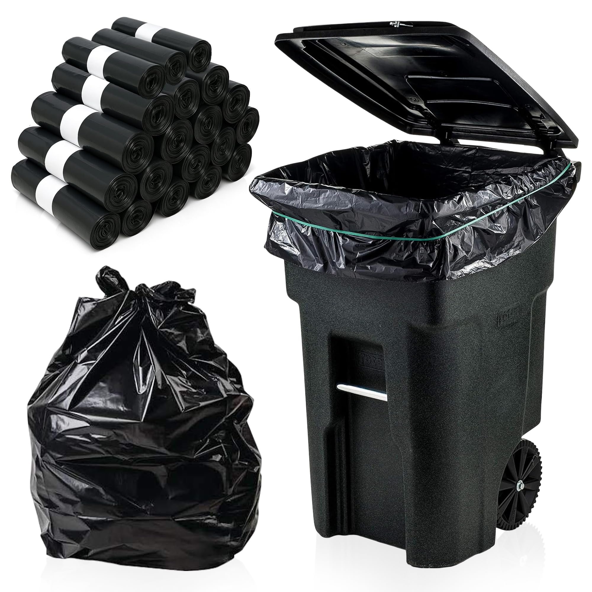 Sac poubelle 130L pour grand nettoyage de printemps et déménagement