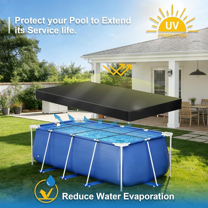 Funda rectangular para piscina de 181x90 pulgadas miniatura 5
