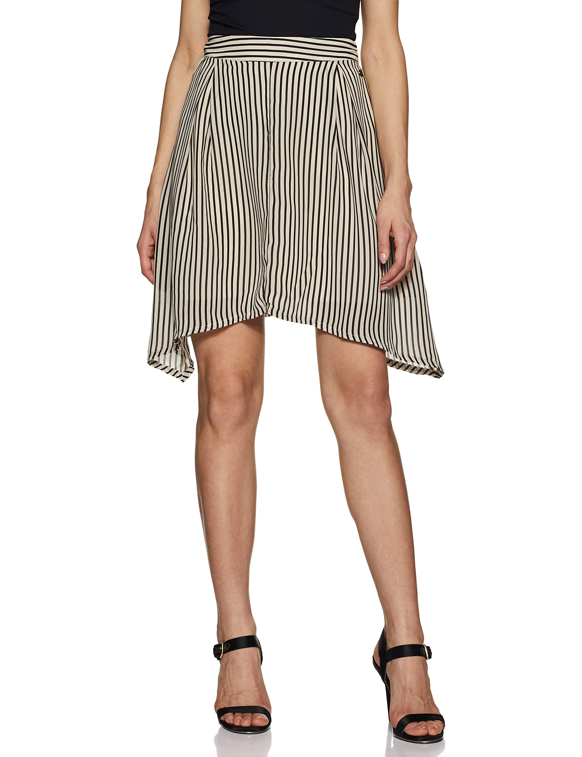 U.S. POLO ASSN.Women Cotton Asymmetric Midi Skirt