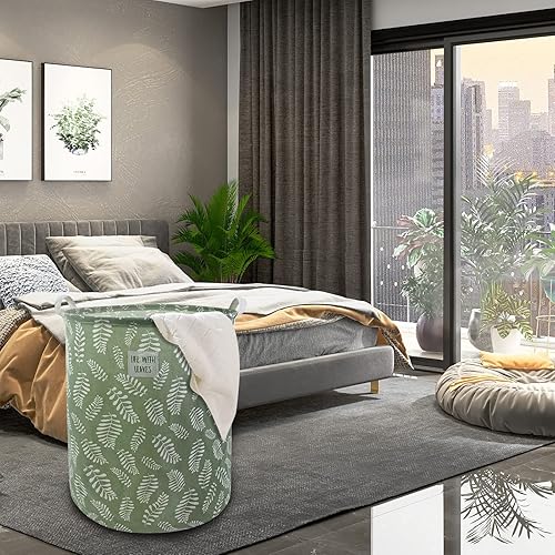 Miniatura 14 de Mziart Cesta grande plegable para lavandería, cesta plegable para ropa sucia, cesta de almacenamiento de ropa, juguetes, cesta de almacenamiento