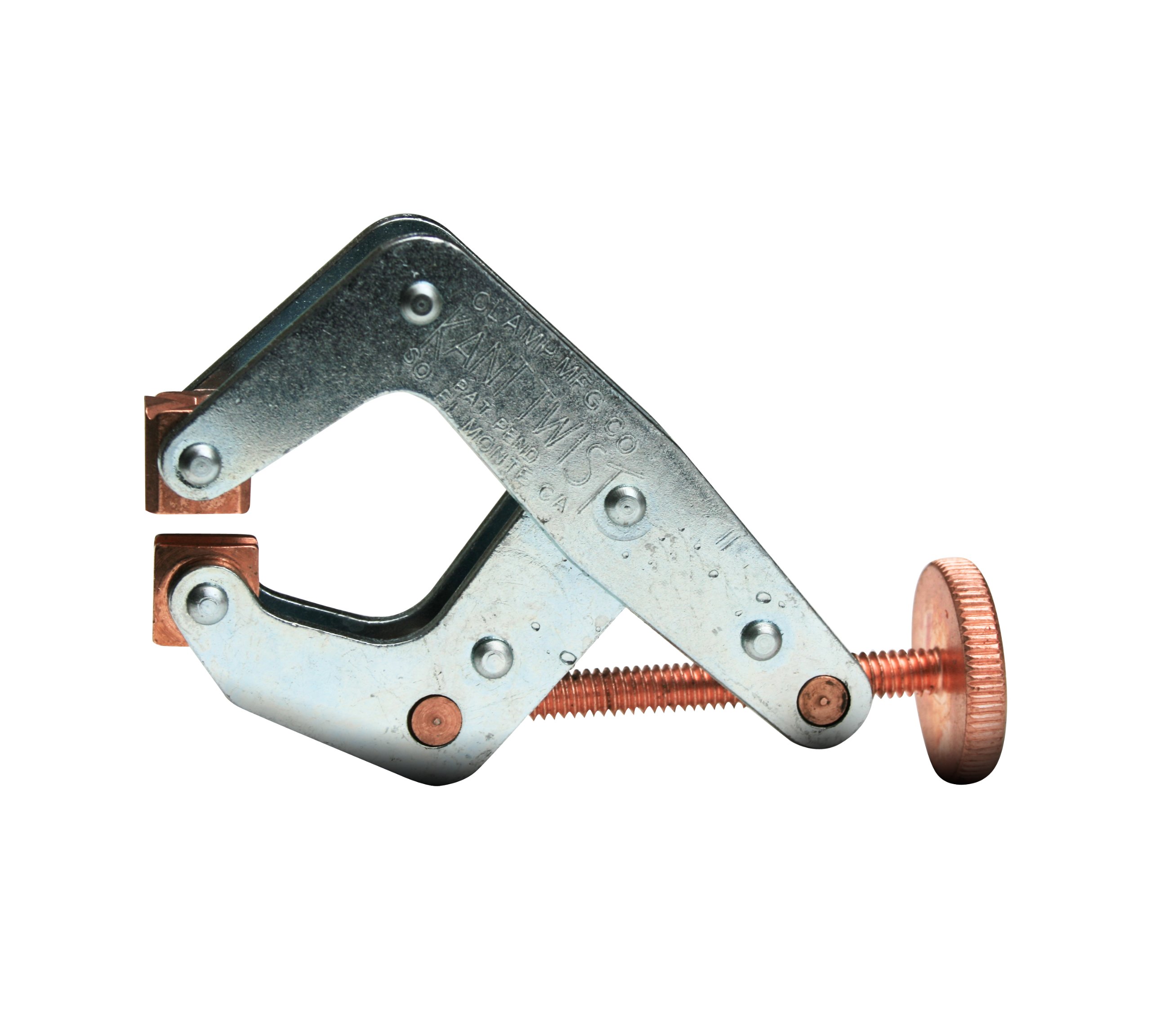 Kant Twist 405-1 Universal Round Handle Clamp, 2" Holding Size, 3-1/2" Length x 3-1/4" Width, 800 lbs Holding Capacity