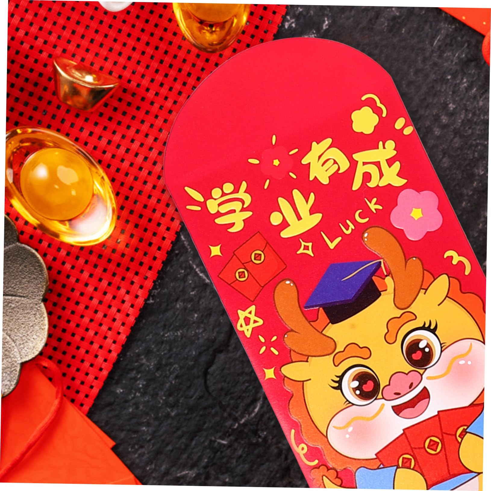 LALAFINA 150piezas Sobres Rojos De Año Chino Diseño De Dragón Paquete De De Dinero Para Celebraciones Festivas y Tradiciones Culturales