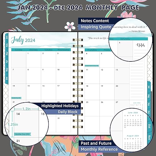 Miniatura 2 de Agenda 2023  Agenda semanal y mensual 2023 con pestañas mensuales enero de 2023 a diciembre de 2023 63 x 84 pulgadas tapa dura flexible con papel