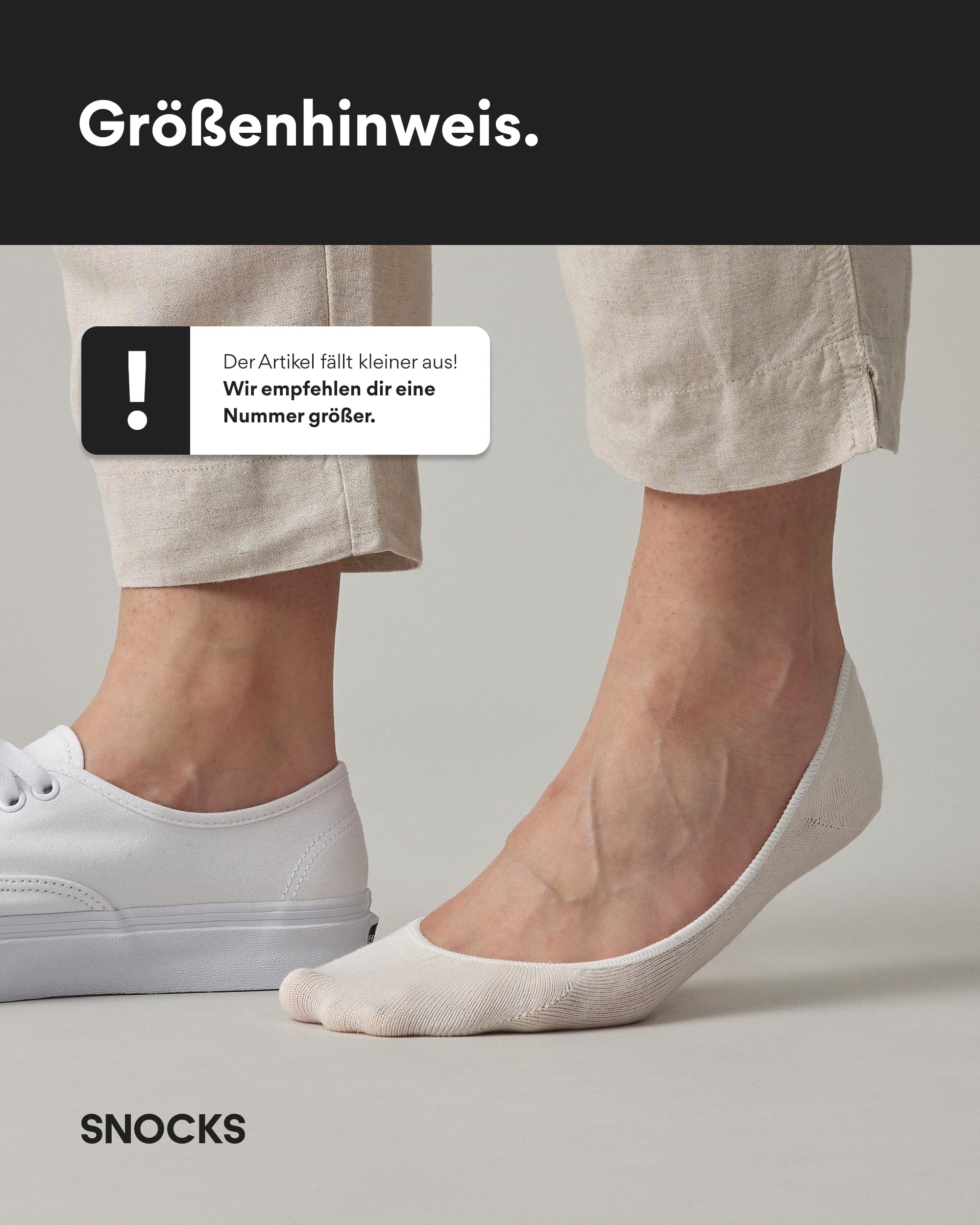 Snocks Ballerina Socken aus Bio-Baumwolle - 6 Paar - Füßlinge Damen & Herren mit Silikonstreifen - Gr. 35-46 - Atmungsaktiv & Weich