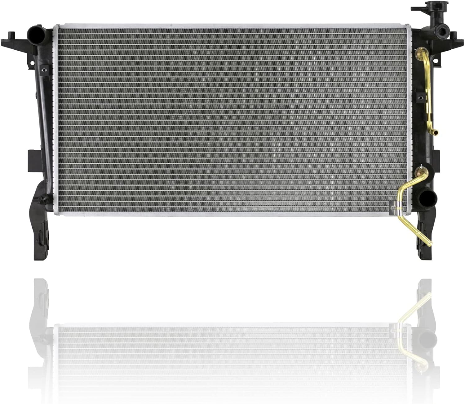 Radiator - Pacific Best Inc. Compatible/Replacement for 13120 10-12 Hyundai Genesis Coupe 2.0L Engine L4 - Plastic Tank Aluminum Core, With Transmission Oil Cooler, 1-Row