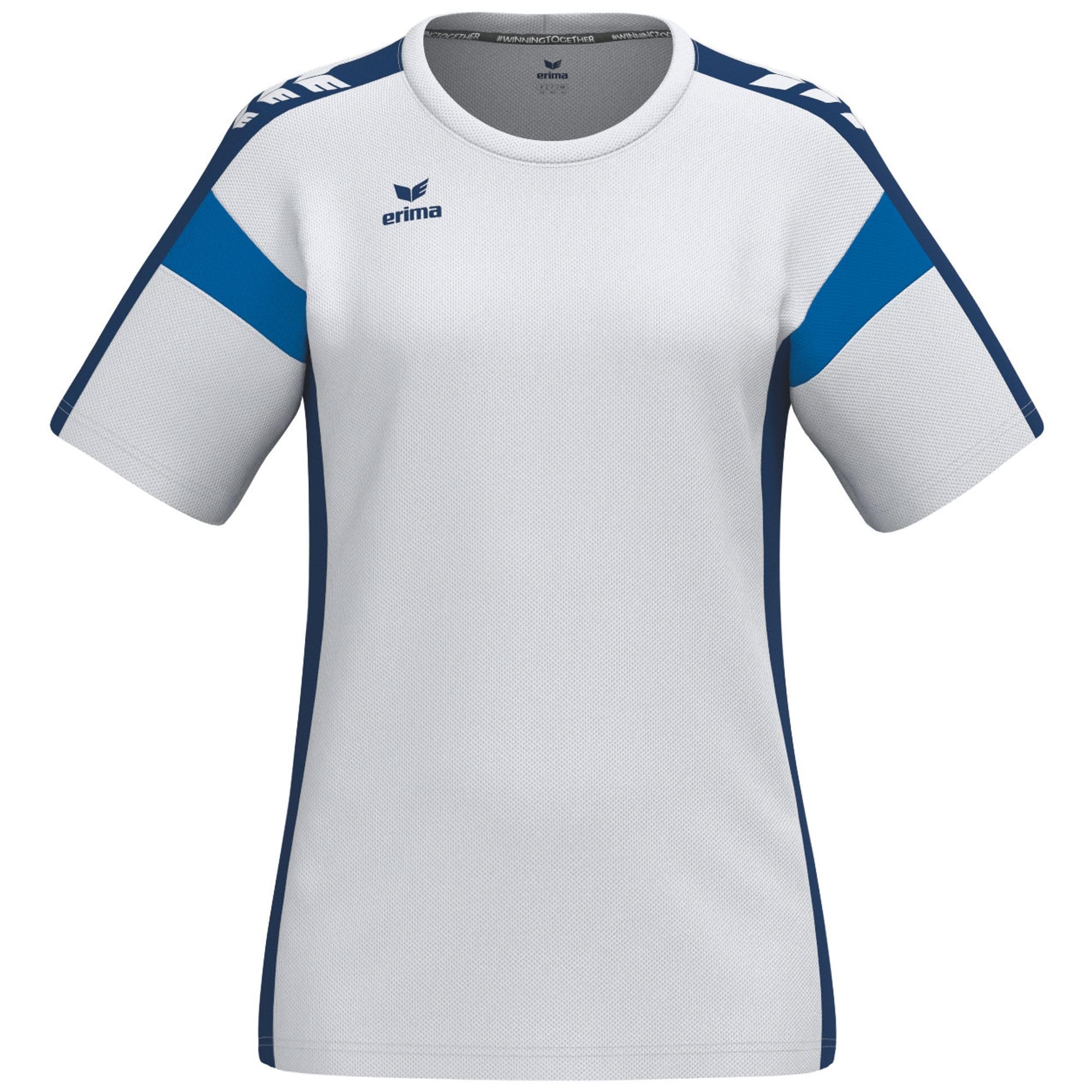 Erima Women's Celebrate 125 Functional T-Shirt (1082518), White/New Navy, 44
