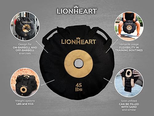 Miniatura 120 de Lionheart Sand Bag Weight Plates Set Sandbags for Working Out Home Gym Bumper Plates Travel-Friendly Sandbag for Fitness & Weight Training