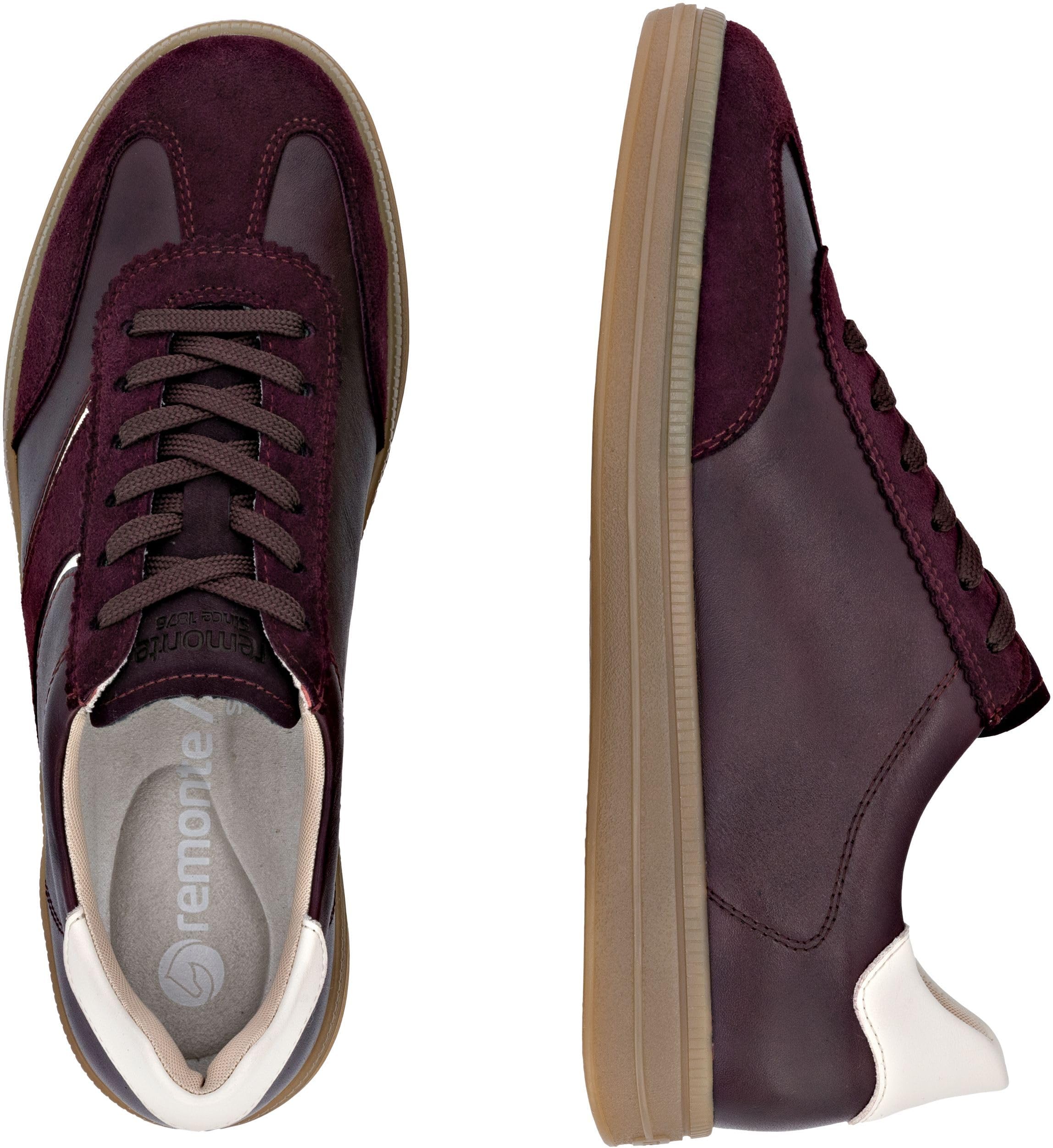 Remonte Damskie buty sportowe D2c05 Low, czerwone, 44 EU, Czerwony, 44 EU