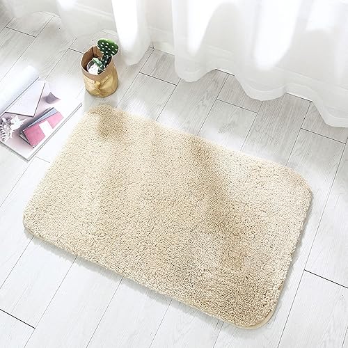 HUHJYUGE Alfombra de baño antideslizante lavable de 24 x 43 pulgadas, alfombra de baño súper absorbente, lavable a máquina, larga, ultra suave,