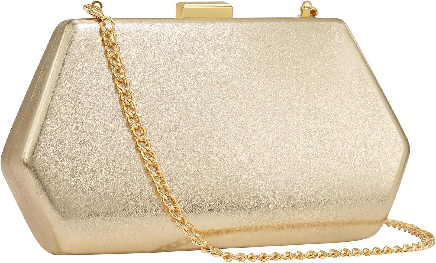 CHUNLI Evening Clutch Purses for Women Formal PU Leather Handbag with Chain Strap for Weddings, Proms, and Parties - Image 4