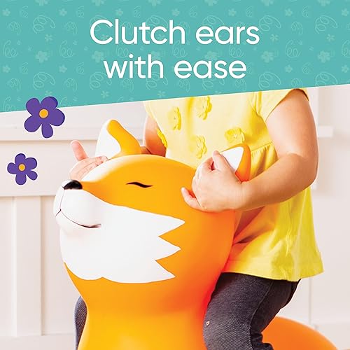 Miniatura 6 de Hearthsong Animal inflable inflable para saltar, 28 pulgadas de largo x 13.5 pulgadas de ancho x 17.5 pulgadas de alto, bomba de mano incluida, 150