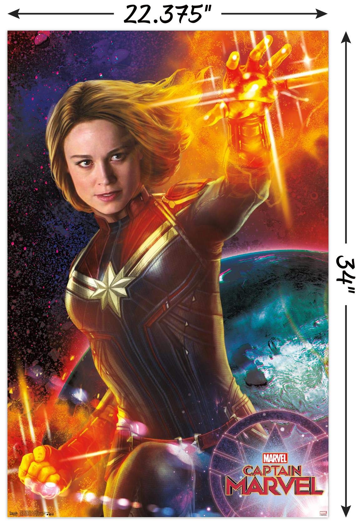 Amazon.com: Trends International Cinematic Universe-Captain Marvel
