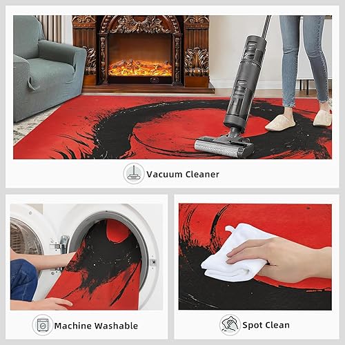 Miniatura 100 de Alfombras temáticas de hacker para dormitorio, alfombra digital de arte abstracto, alfombras Cyberpunk para sala de estar, alfombra antideslizante