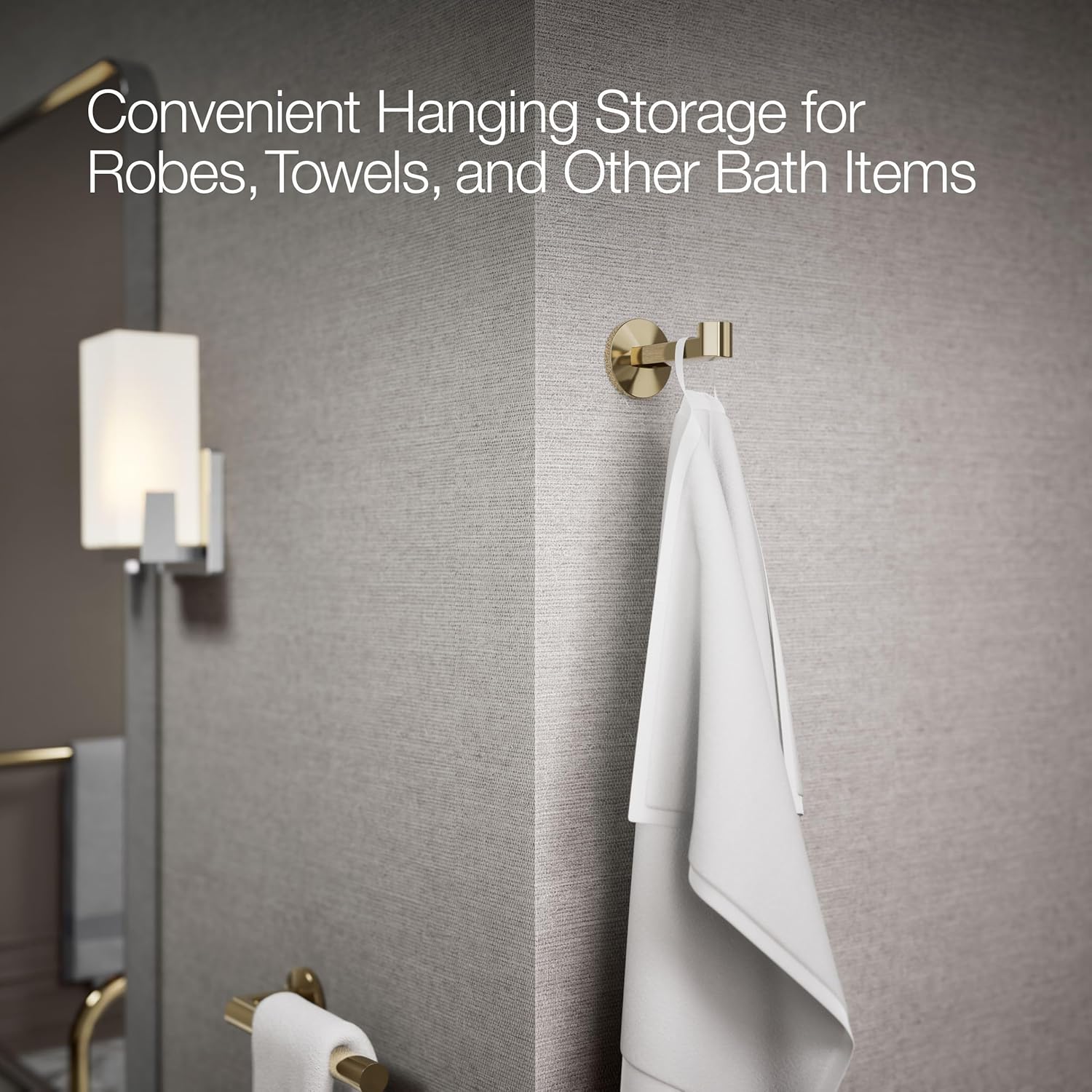 Kohler 78378-AF Components® Robe Hook, Vibrant French Gold