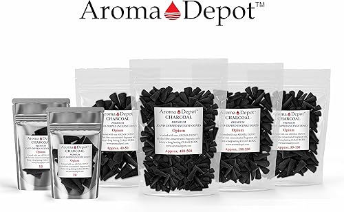 Miniatura 9 de Conos de carbón de incienso de mirra de 1 pulgada (aprox. 85-100)