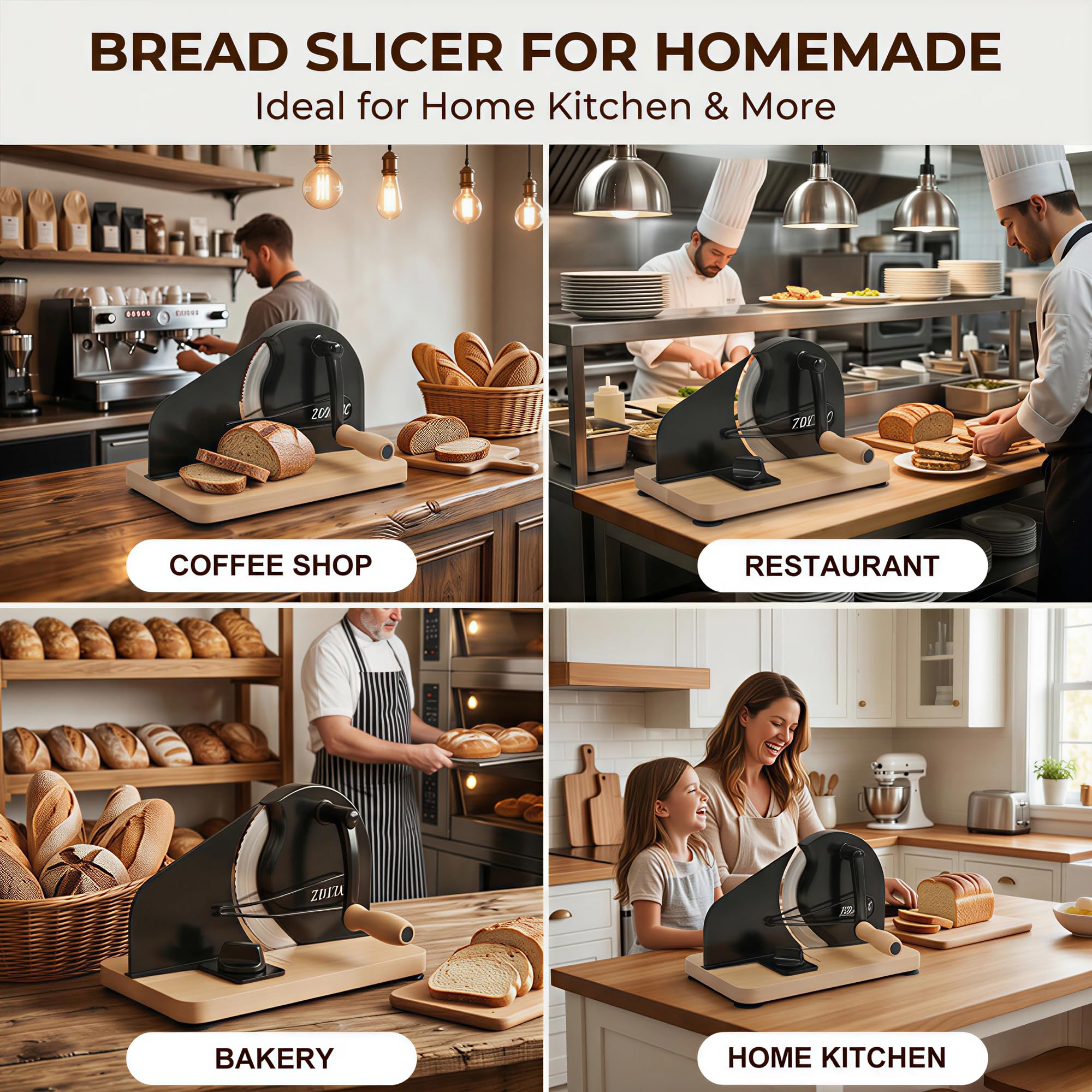 Manual Bread Slicer - Perfect Slices Every Time -8