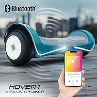 Vista 4 de Hover-1 Epsilon - Patinete eléctrico de autoequilibrio, motor dual de 320 W, velocidad máxima de 7 mph y tablero de equilibrio automático de 3