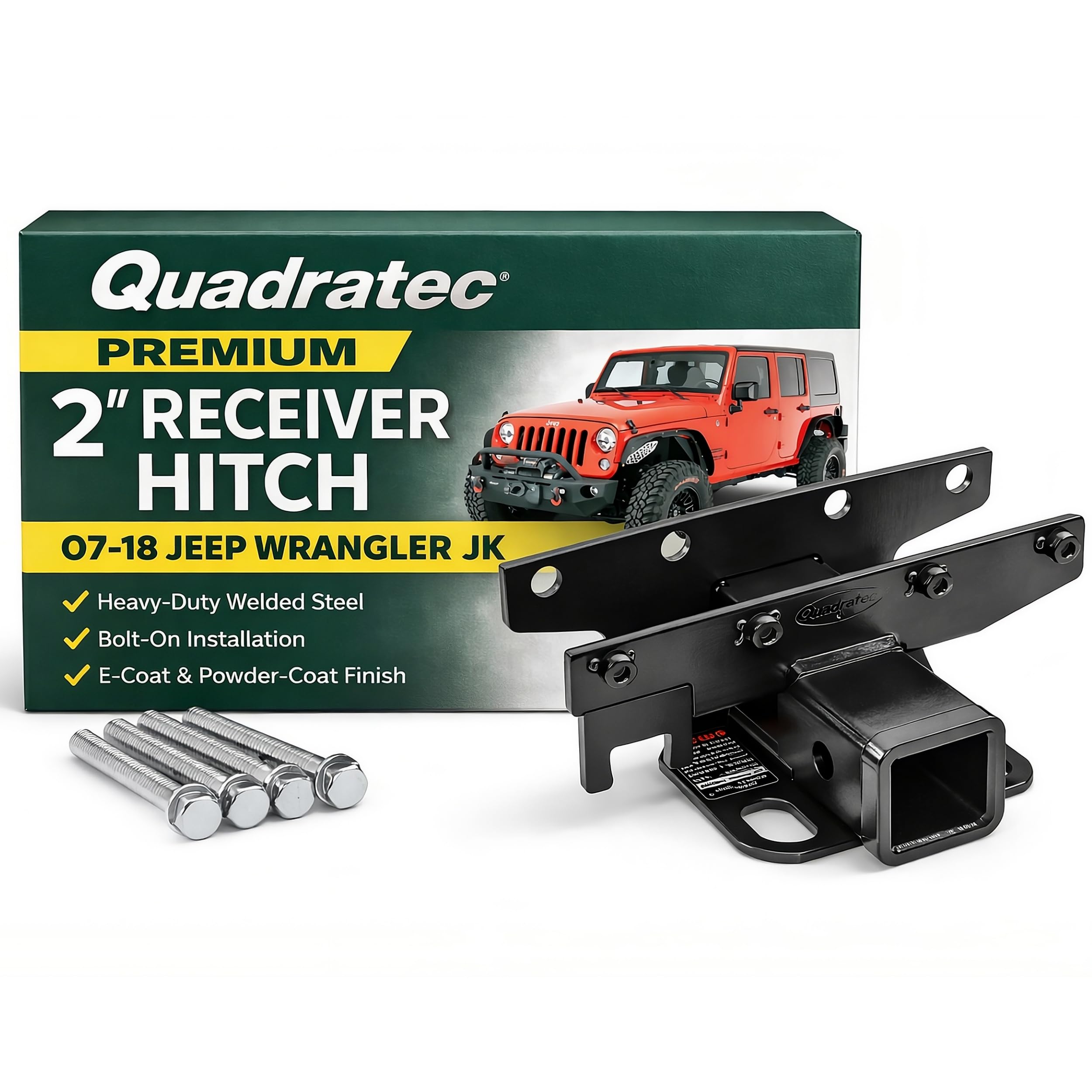 Amazon.co.jp: Quadratec プレミアム 2インチ レシーバーヒッチ 