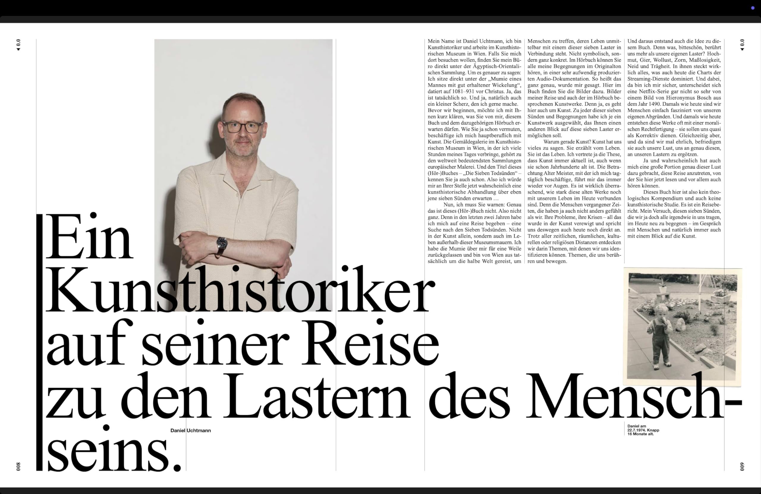 Die Sieben Todsünden: Sieben Kunstwerke, sieben Menschen und eine Reise.