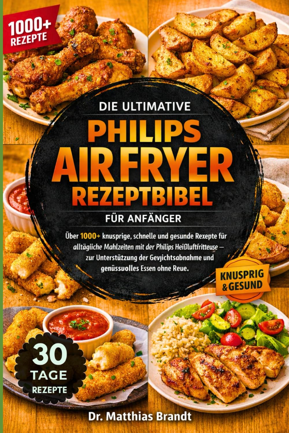 DIE ULTIMATIVE PHILIPS AIR FRYER REZEPTBIBEL FÜR ANFÄNGER: Über 1000+ knusprige, schnelle und gesunde Rezepte für alltägliche Mahlzeiten mit der ... und für genussvolles Essen ohne Reue.