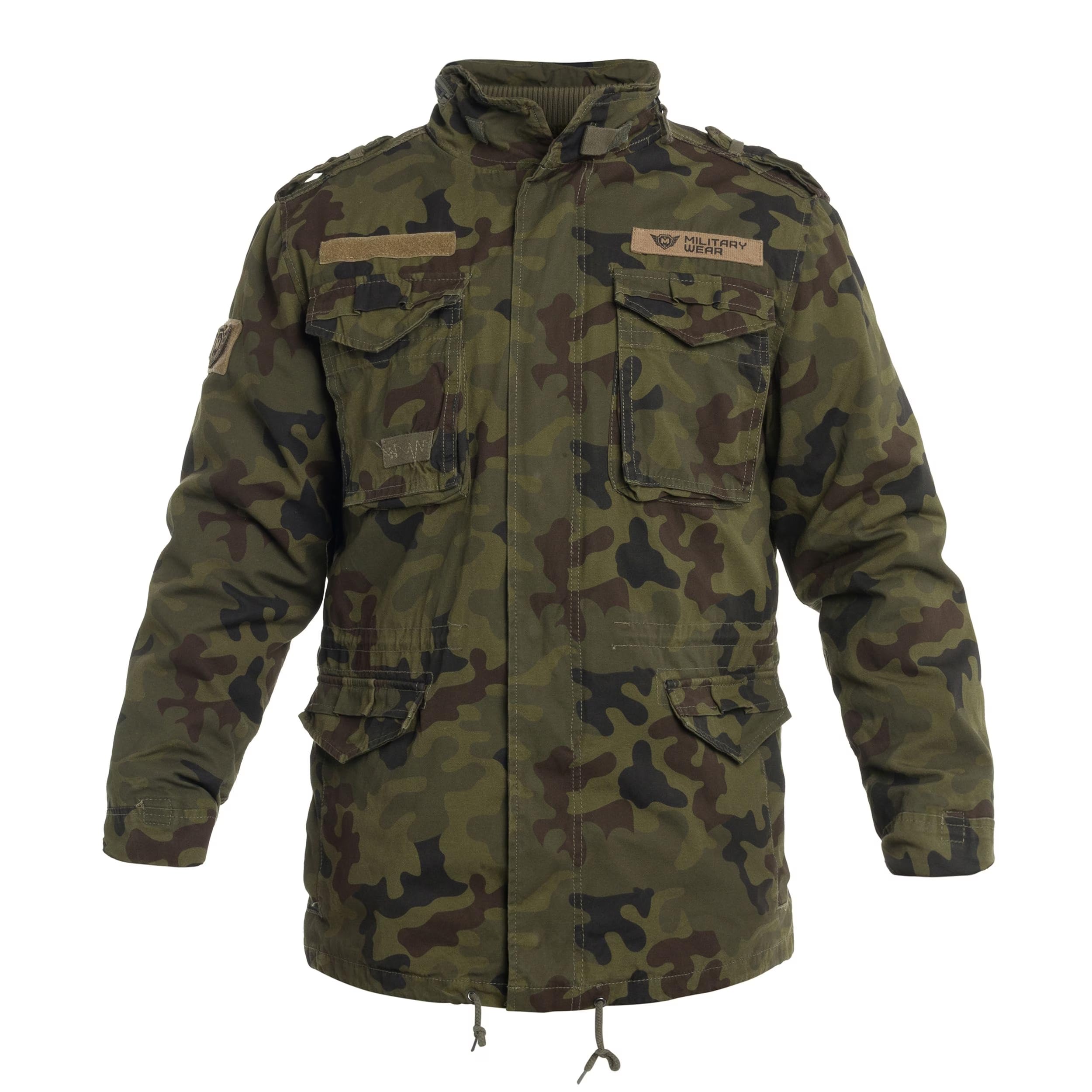 Military Wear M65 Classic kurtka wojskowa Wojska Polskiego wz.93 Panther Kamuflaż, męska kurtka wojskowa z podszewką, całoroczna kurtka taktyczna, mundur wojskowy, 4 kieszenie, odporna na działanie