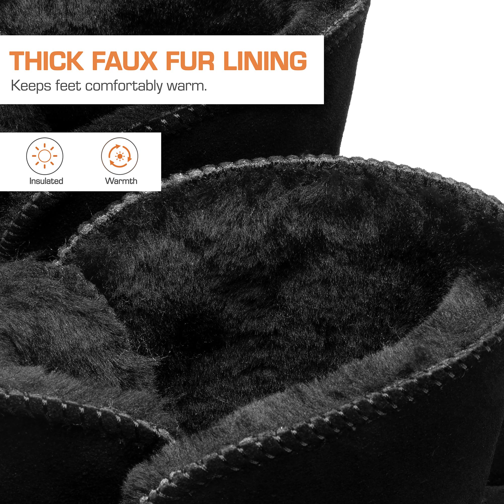 DREAM PAIRS Stivali Invernali da Donna FuzzyChic con Fiocco in Vera Pelle Scamosciata Fodera Stivaletti Corti per Esterno e Interno