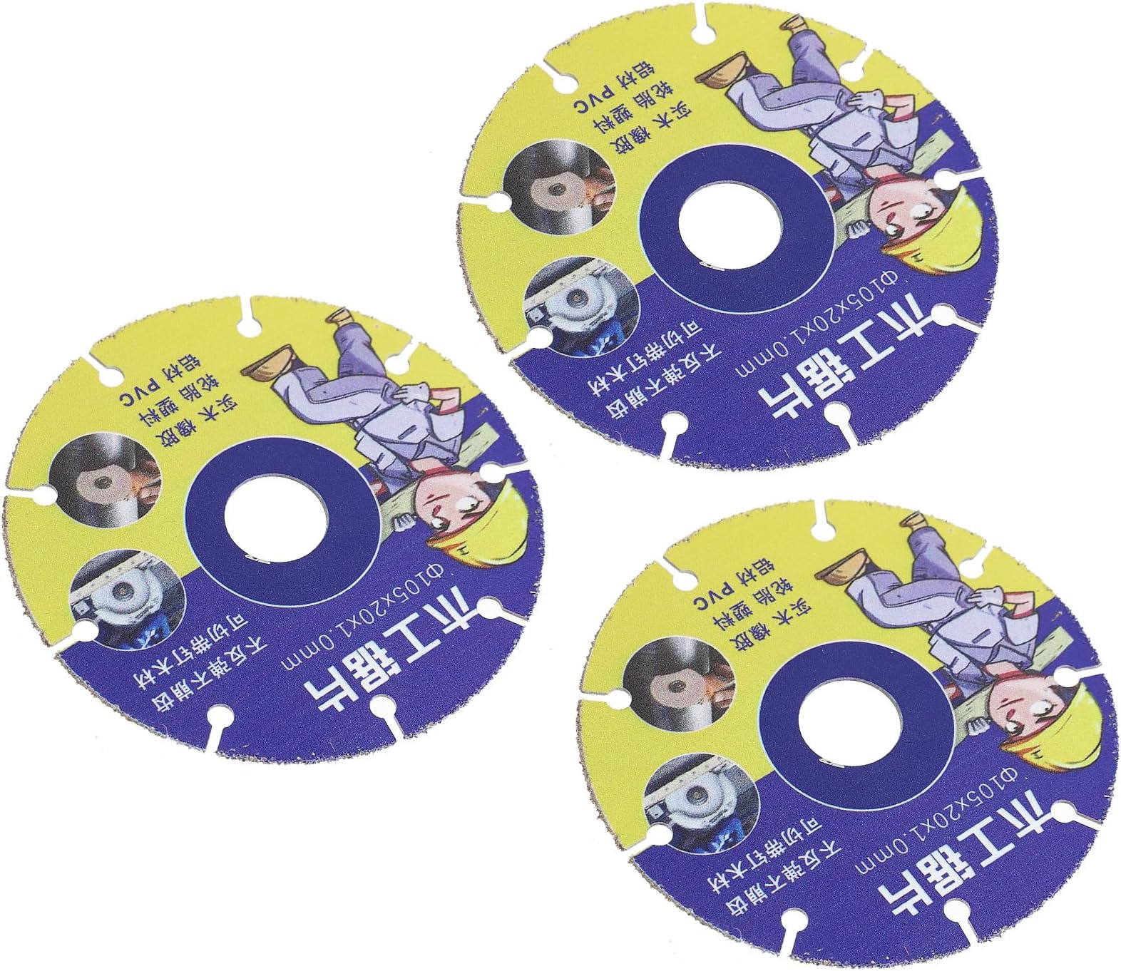 EMUKOEP 3 UD Circular Clean Cut Cut Durable Multi-Grip Cutting Wheel for Wooden Boards PVC Tyres