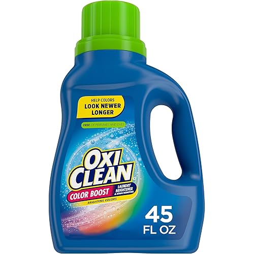 OxiClean Color Boost Laundry Brightener and Stain Remover Liquid Free, 45 fl oz