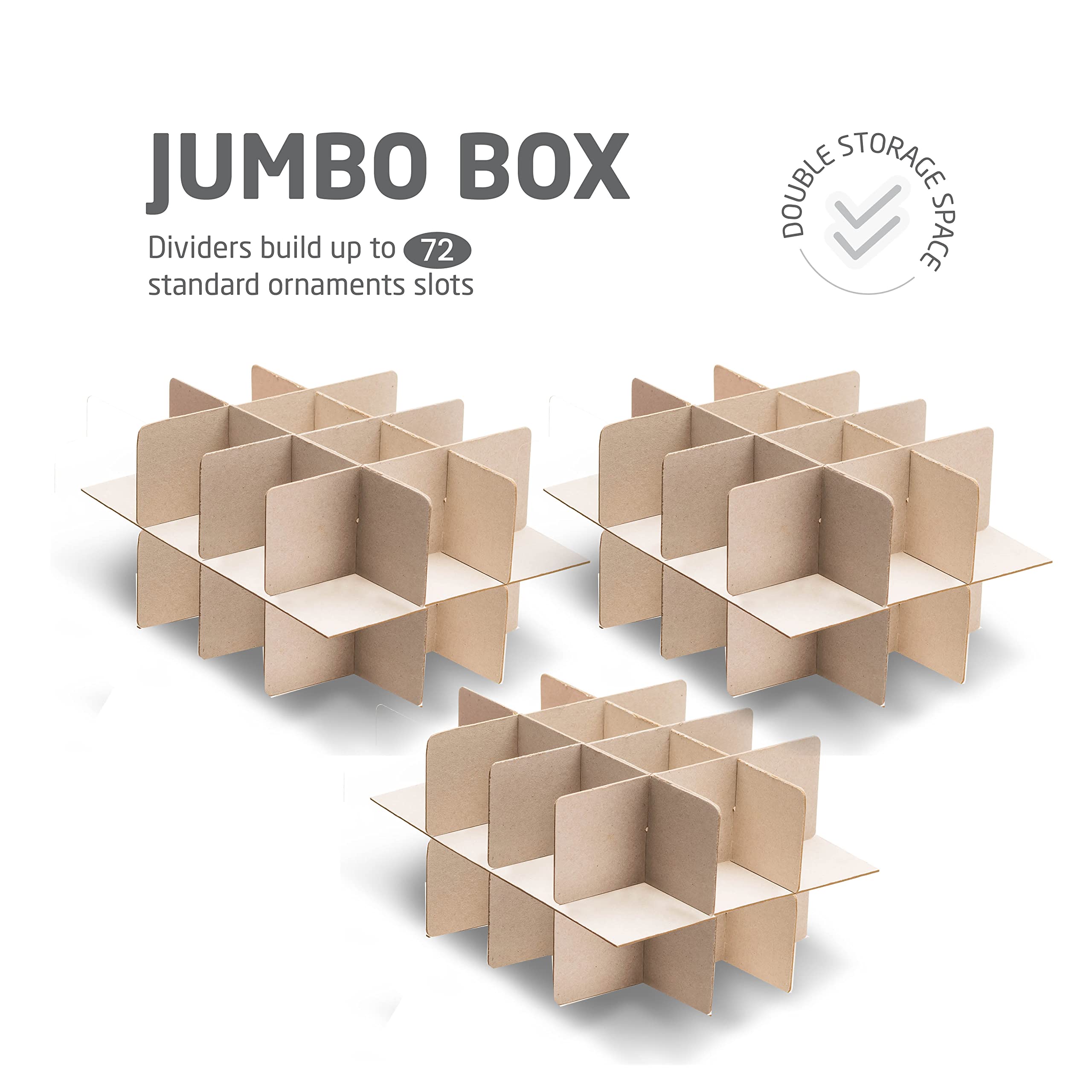 Amazon.com: ZOBER Underbed Christmas Ornament Storage Box - Stores