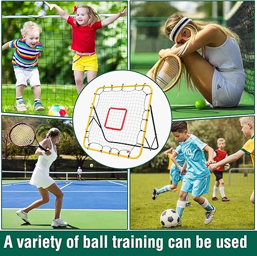 Miniatura 3 de Red de rebote de béisbol y sóftbol para entrenamiento de lanzamiento y campo, red de béisbol de 3.3 × 3.3 pies con objetivo, altura ajustable