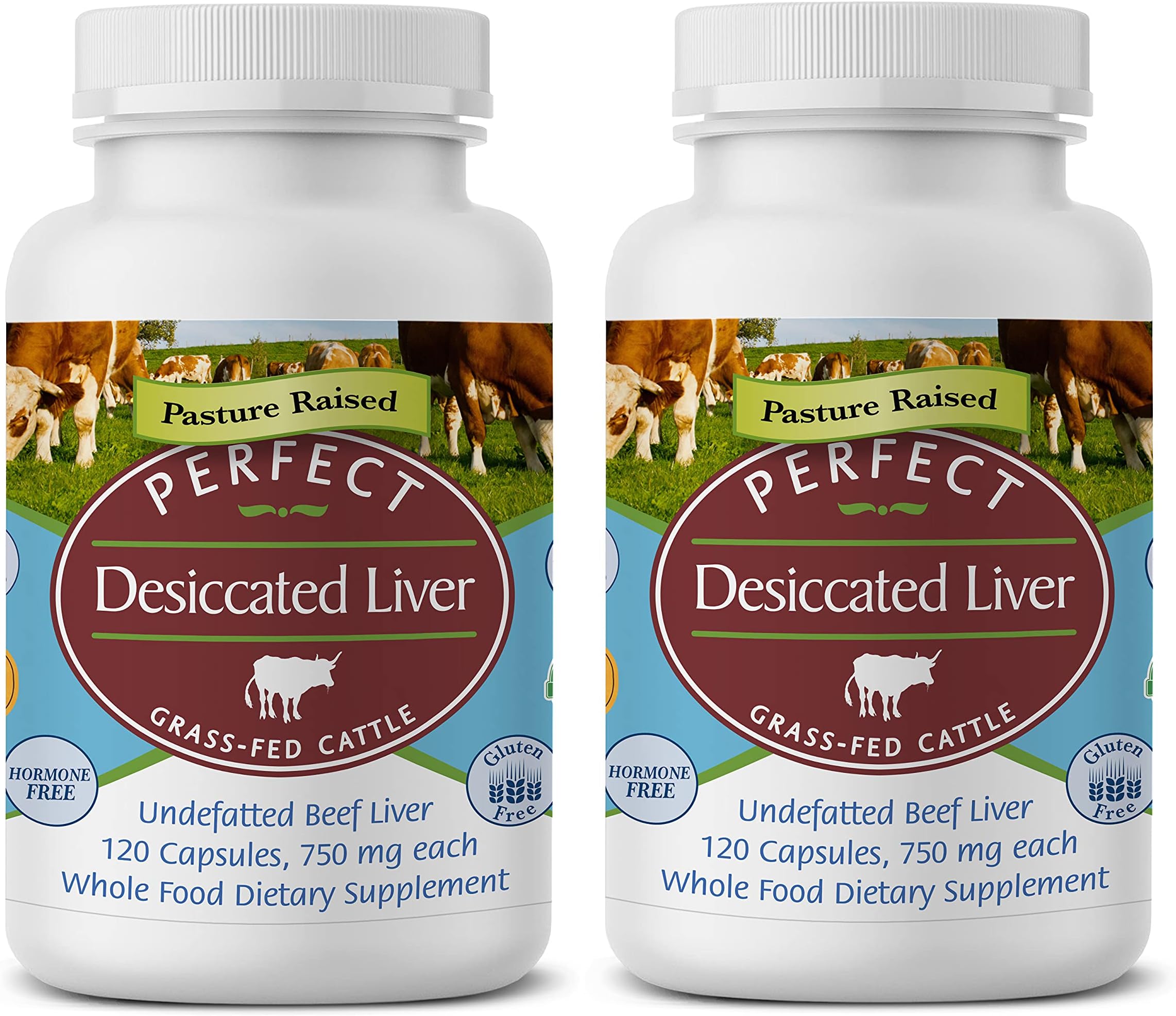 Perfect Supplements Perfect Desiccated Liver (120 Capsules, One Size, Multi)