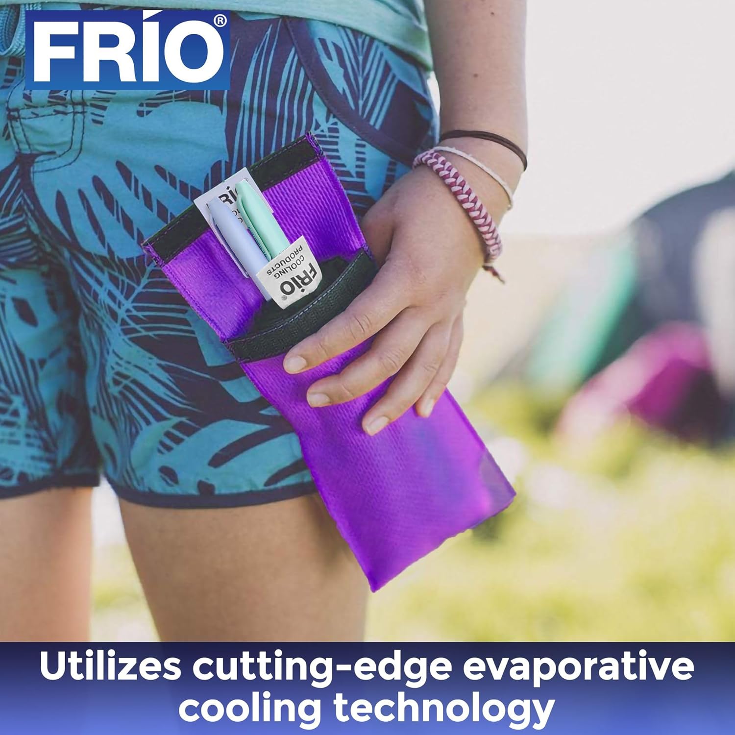 FRIO Cooling Wallet - Insulin Cooler for 45+ Hours of Stress Free On The Go - Purple - Duo
