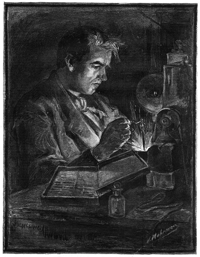 Thomas Alva Edison N(1847-1931) American Inventor In His Workshop Engraving From A Drawing By H Muhrman 1879 Poster Print by (18 x 24)