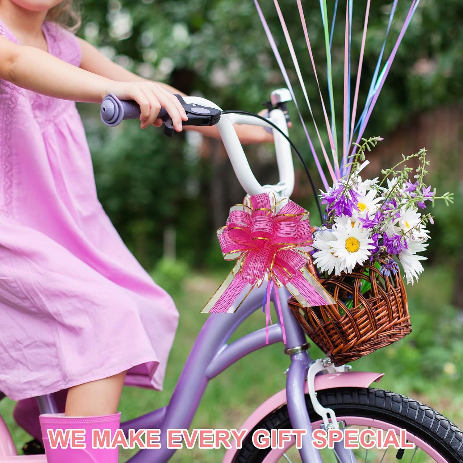 PATIKIL Large Gift Bow 9x7 Inch, 20 Pack Pull Bows for Gift Wrapping Present Wedding Valentine's Day Party Birthday Christmas Basket Decoration, Dark Red - Image 6